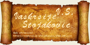 Vaskrsije Stojaković vizit kartica